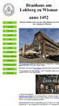 Mobile Screenshot of brauhaus-wismar.de